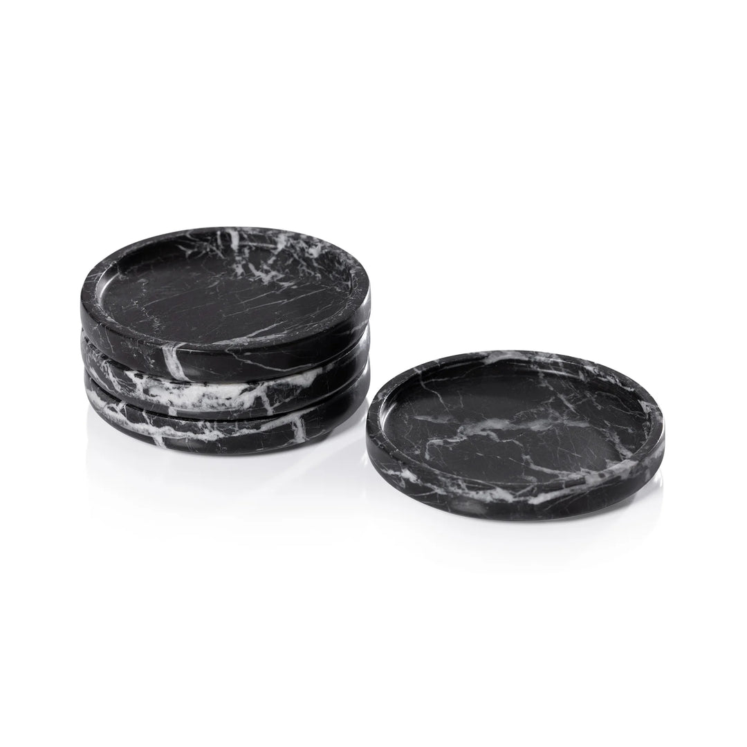 COASTERS MARBLE BLACK
