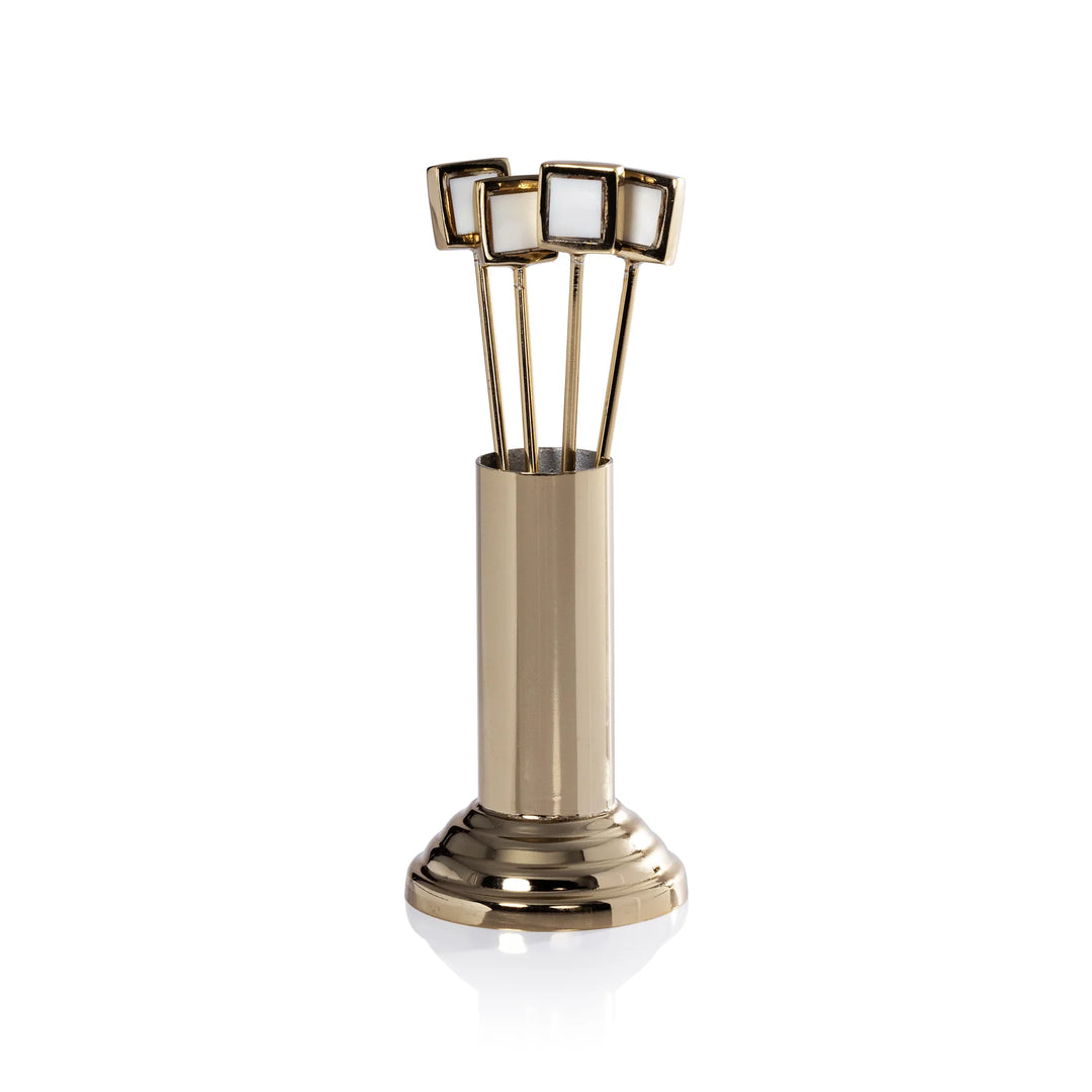 S/4 COCKTAIL PICKS WITH STAND