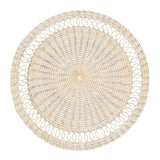 PLACEMAT RATTAN LOOPY SPIRAL