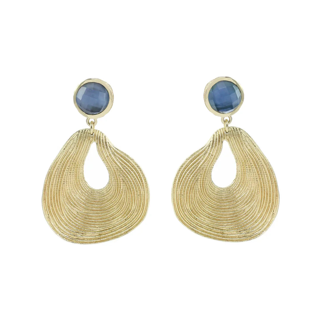EARRINGS STATEMENT TANZANITE