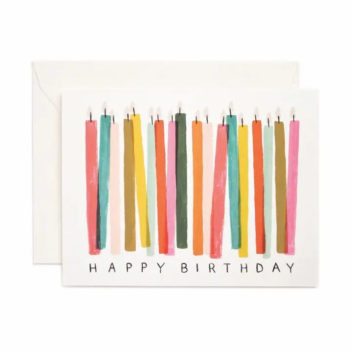 BIRTHDAY GREETING CARD "BIRTHDAY CANDLES"