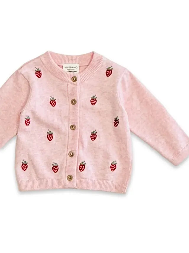 CARDIGAN STRAWBERRY PINK HEATHER