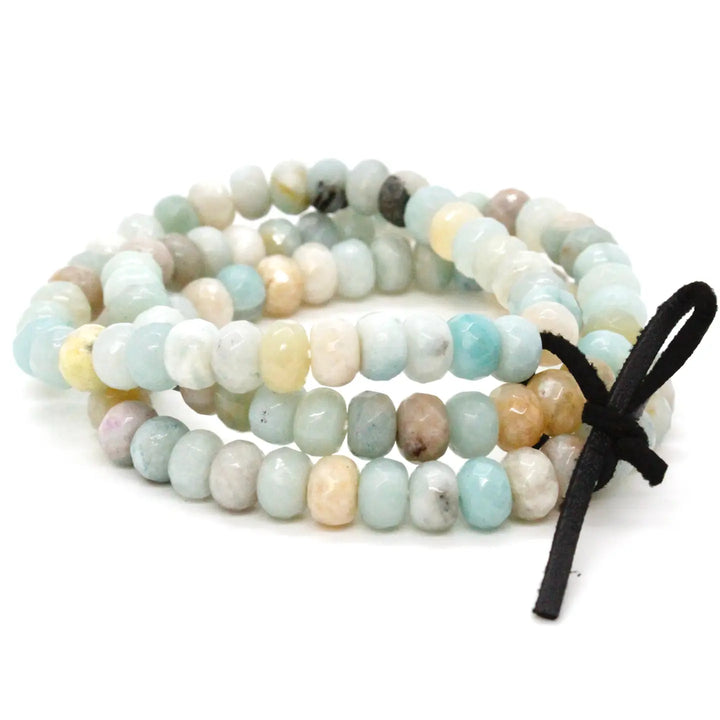 BRACELET FACETED AMAZONITE