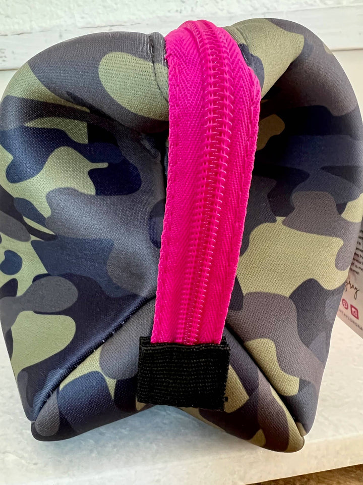 MAKEUP BAG PINK/ORANGE LARGE