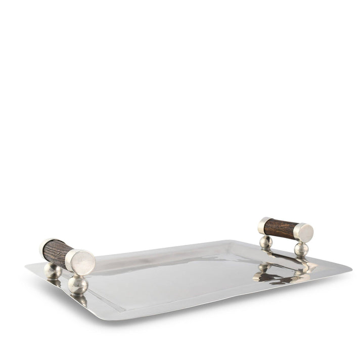 SERVING TRAY S/S COMPOSITE ANTLER
