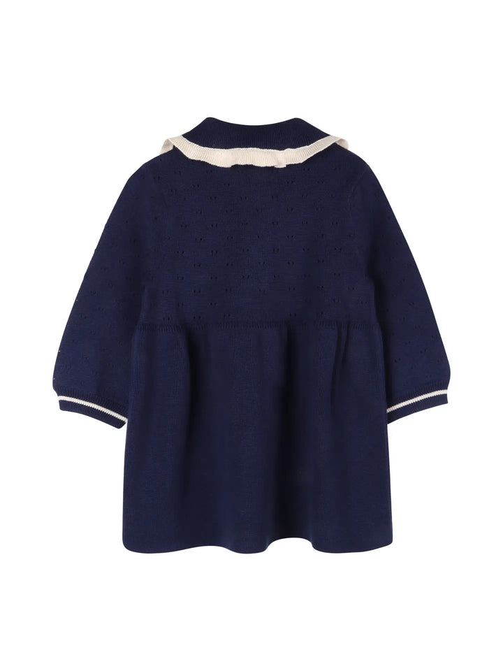 DRESS RUFFLE COLLAR SWEATER KNIT