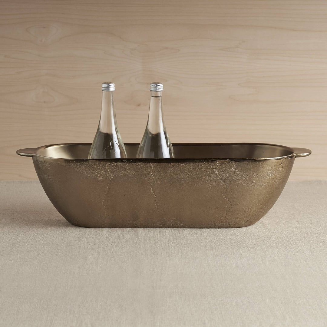 ICE BUCKET ANTIQUE BRASS