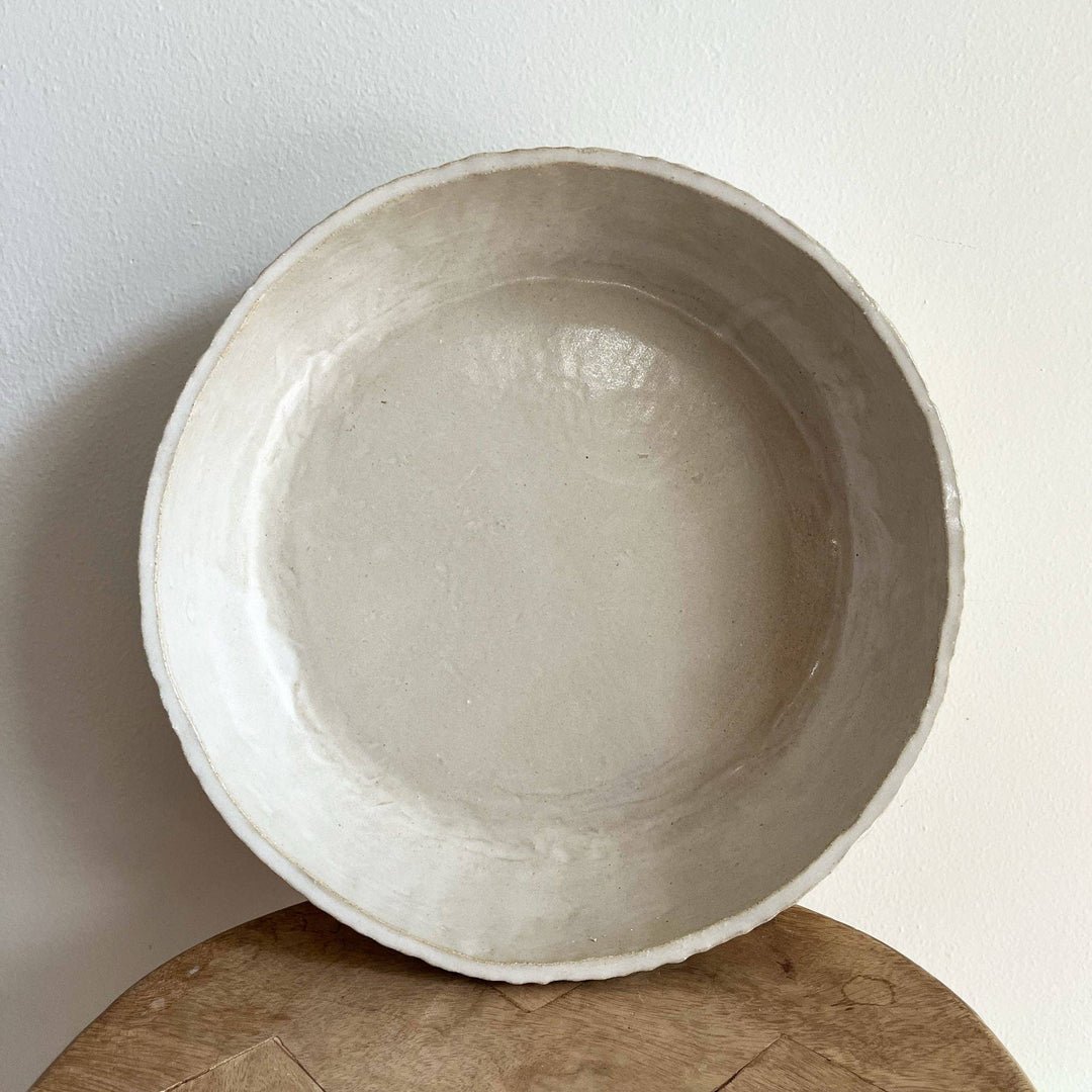 SERVING BOWL RIBBED