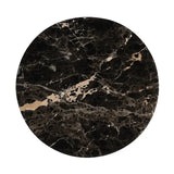 TRAY MARBLE BROWN ROUND