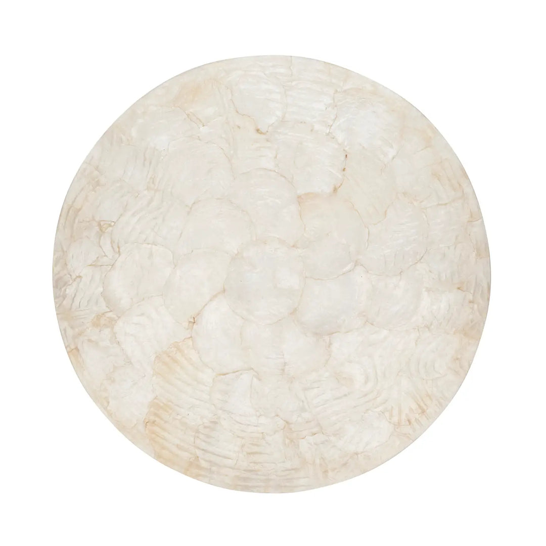 PLACEMAT WAVY CAPIZ SHELL 15''