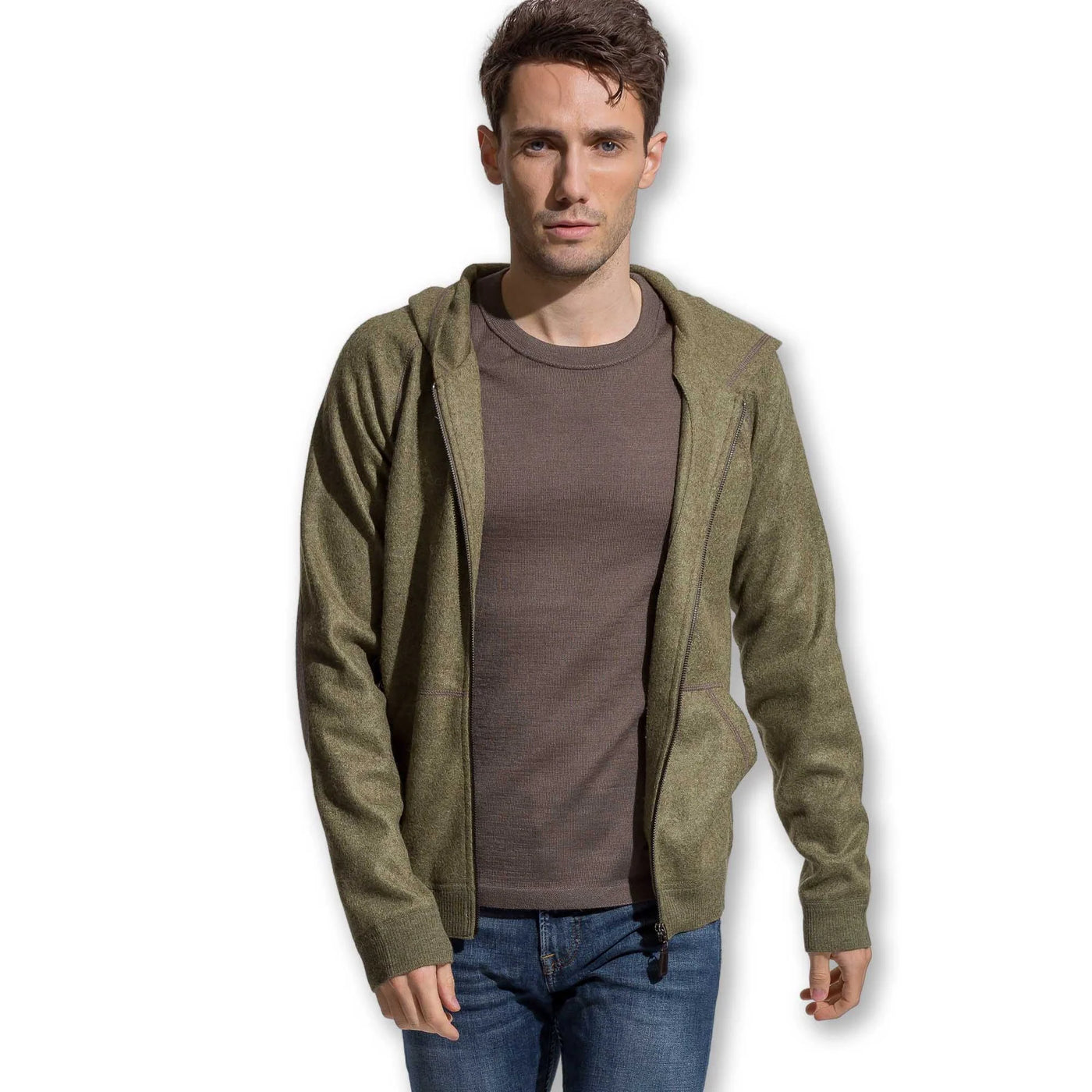 ALICIA ADAMS SWEATER ZIP UP MEN'S (Available in 5 Colors and 4 Sizes)