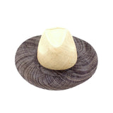 STRAW HAT PANAMA TWO TONE NATURAL/GREY (NRD)