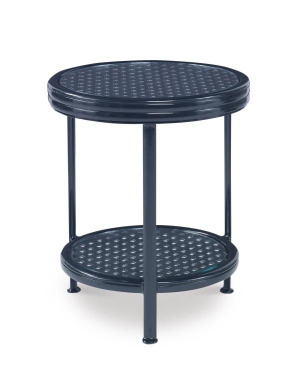 AUGUSTINE METAL OCCASIONAL TABLE W/TEMPERED GLASS