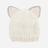 BABY HAT KITTEN KITTY CREAM