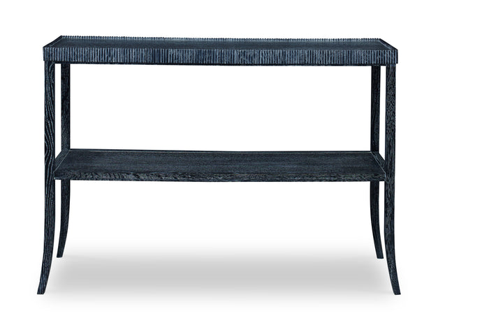 EMILE SHELF TABLE - BLACK CERUSED