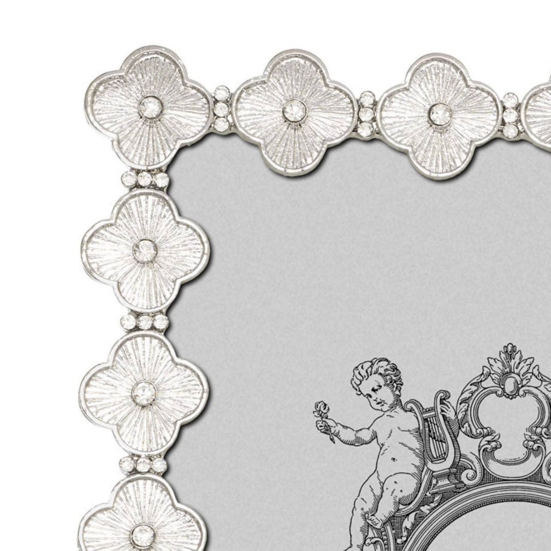 PHOTO FRAME CLOVER SILVER