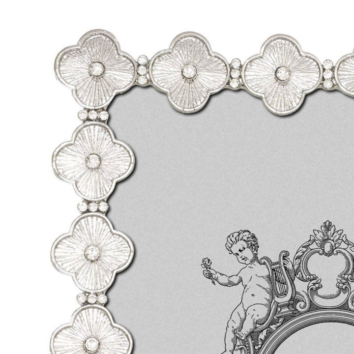 PHOTO FRAME CLOVER SILVER