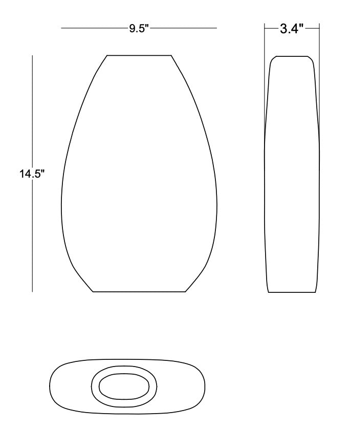 VASE BEIGE GLASS