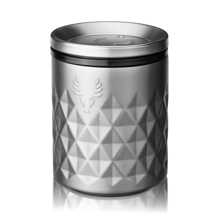 TUMBLER DOUBLE WALLED ROCKS WITH LID PLATINUM