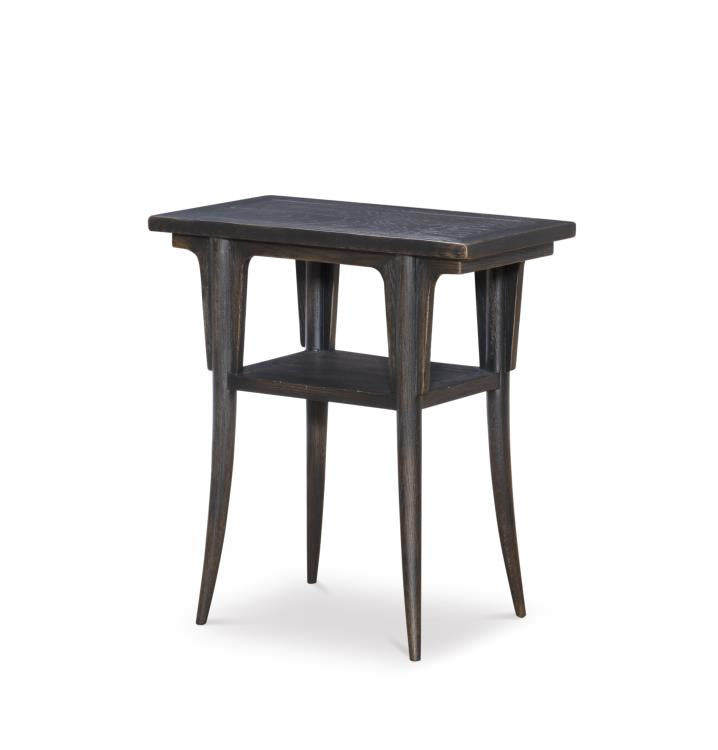 ALBERT ACCENT TABLE  - BLACK RUSTIC