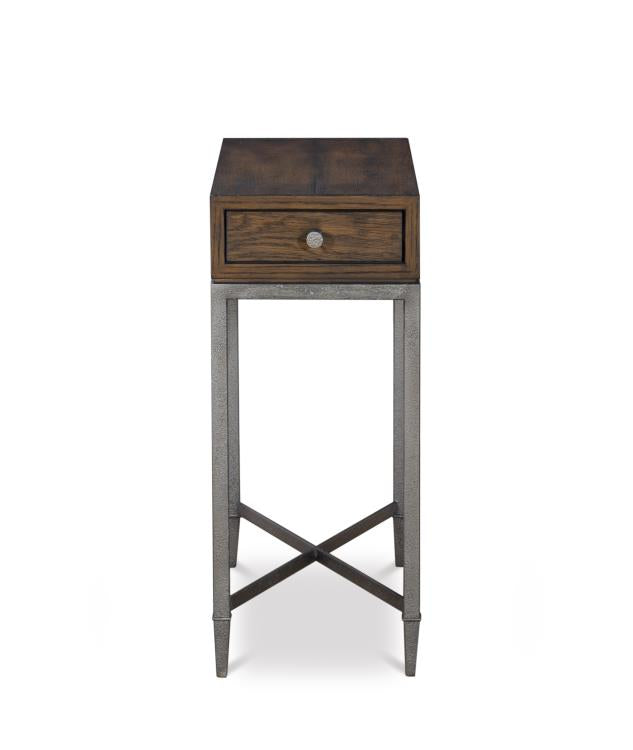 CHARLES CHAIRSIDE TABLE - BROWN RUSTIC