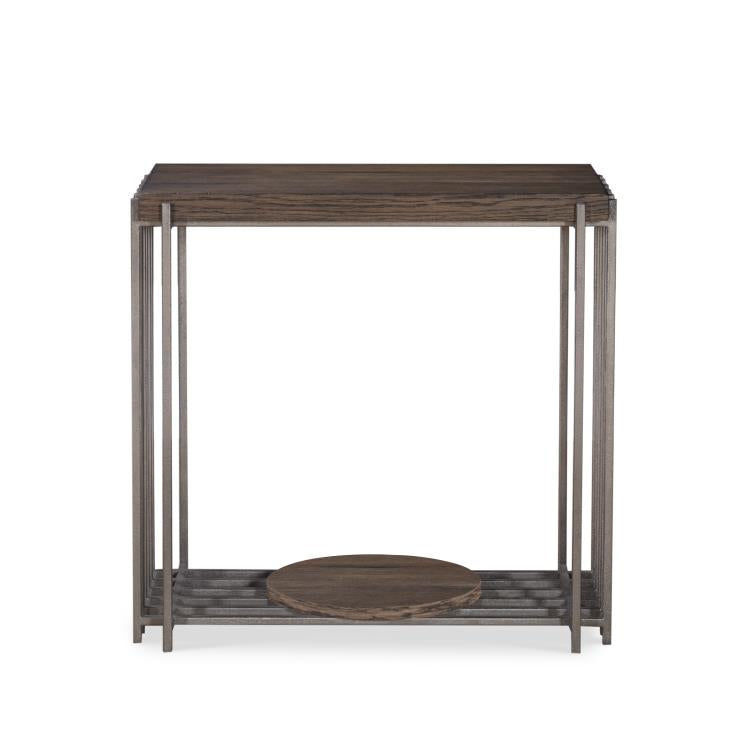 MATTHEW ACCENT TABLE  - BROWN RUSTIC