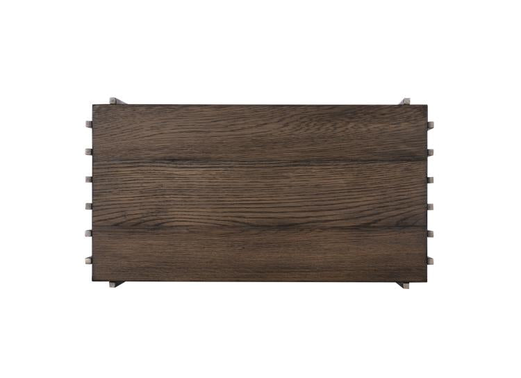 MATTHEW ACCENT TABLE  - BROWN RUSTIC