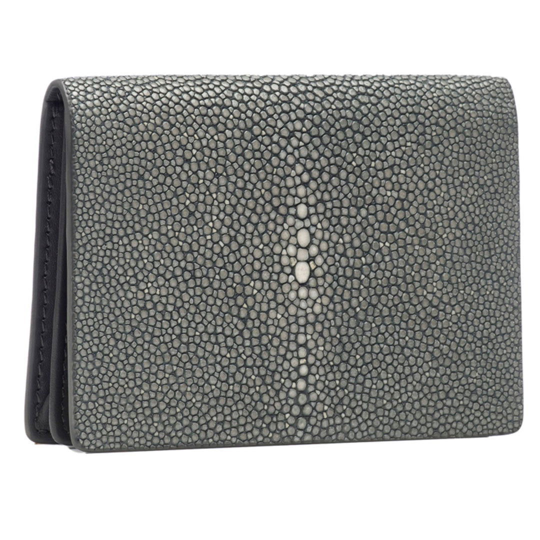CARD CASE SHAGREEN FOLD FRONT