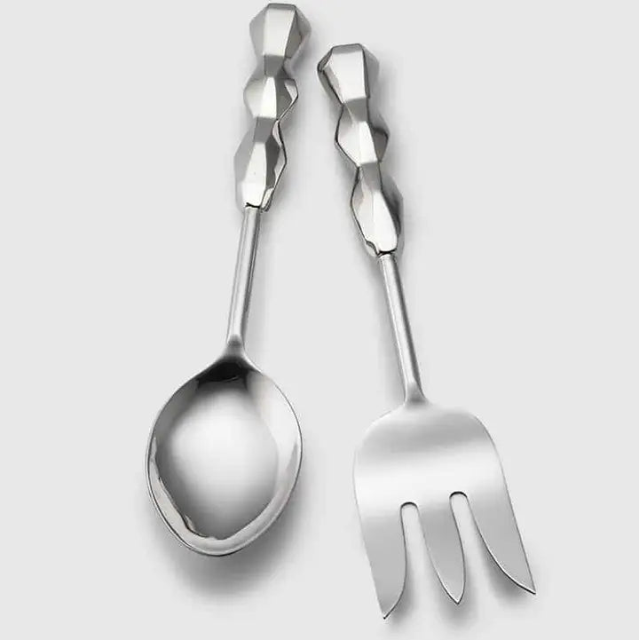 S/2 VEGETABLE SPOON & MEAT FORK