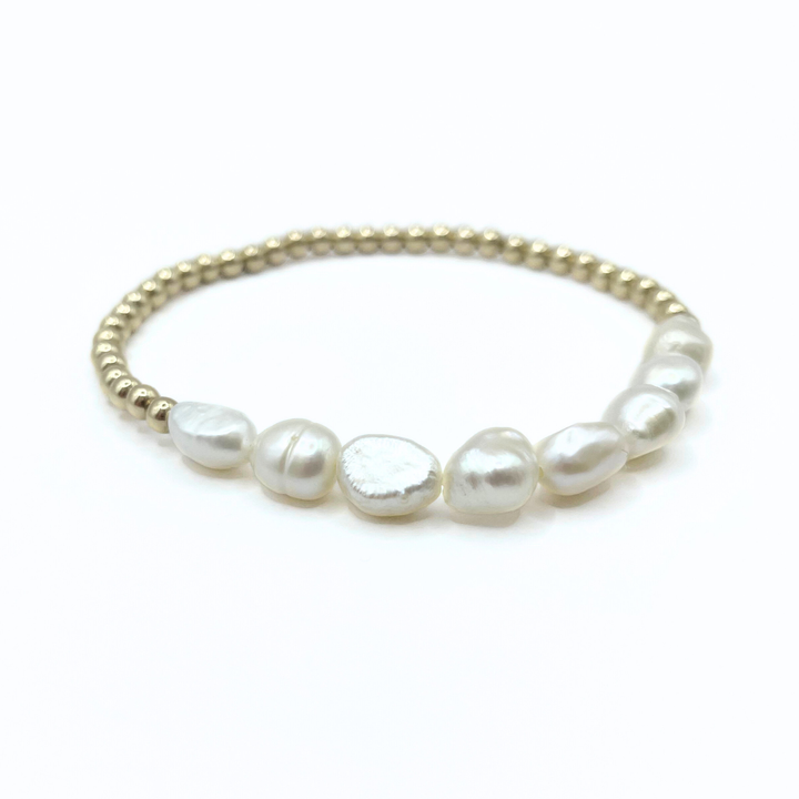 BRACELET ROW PEARL GOLD 14K