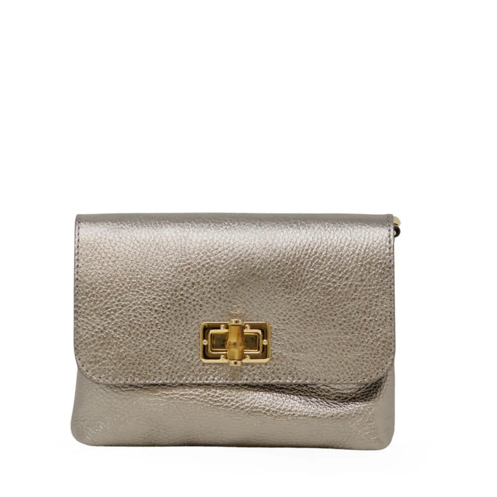 CLUTCH CROSSBODY LEATHER WITH LOCK