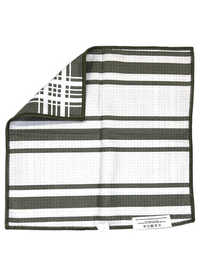 WASHCLOTH GREEN WHITE