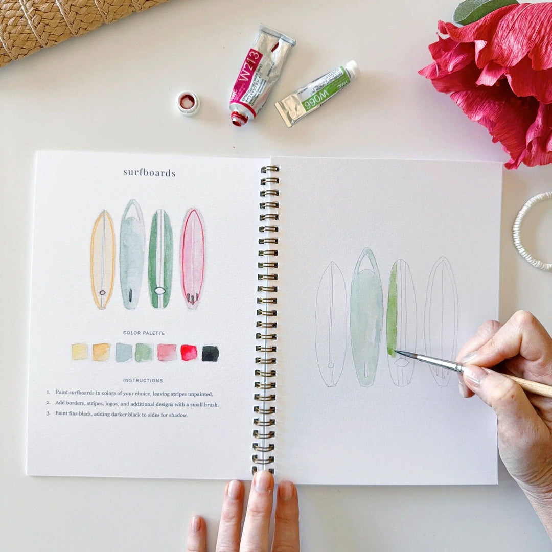 WORKBOOK WATERCOLOR TROPICAL