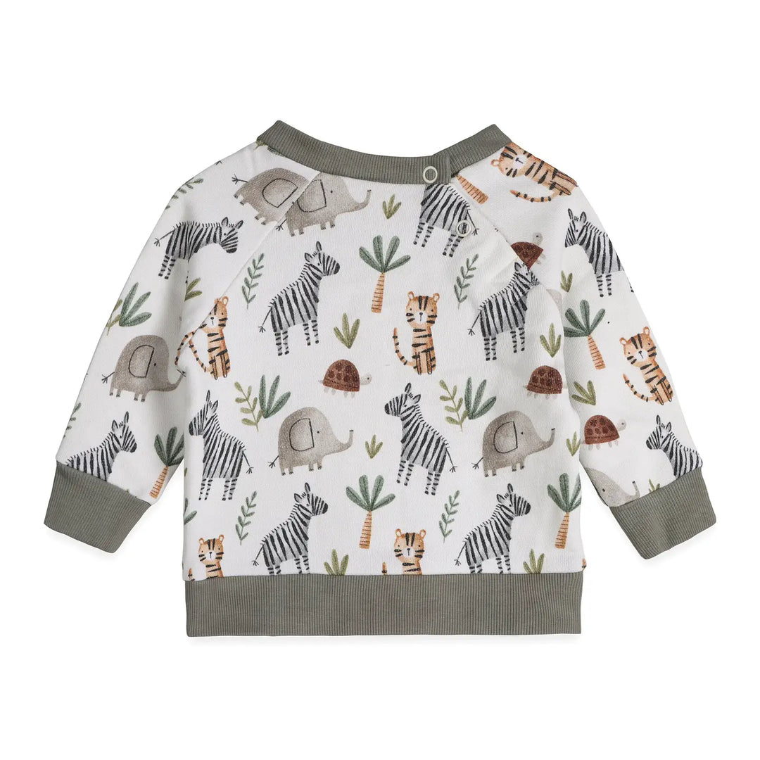 S/2 PULLOVER & PANTS SAVANNAH ANIMALS