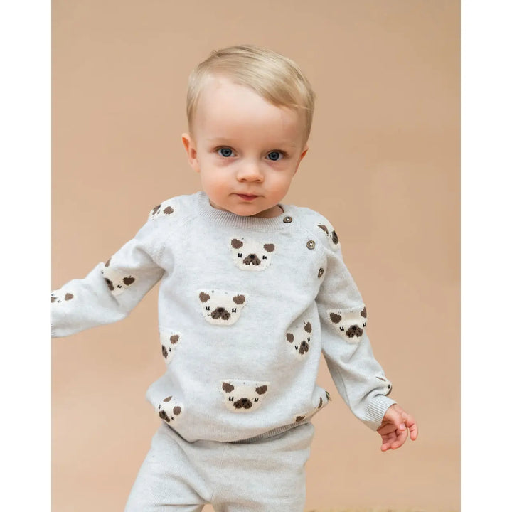 S/2 FRENCHIE PUPPY JACQUARD