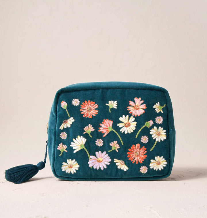 WASH BAG WILDFLOWER RICH BLUE