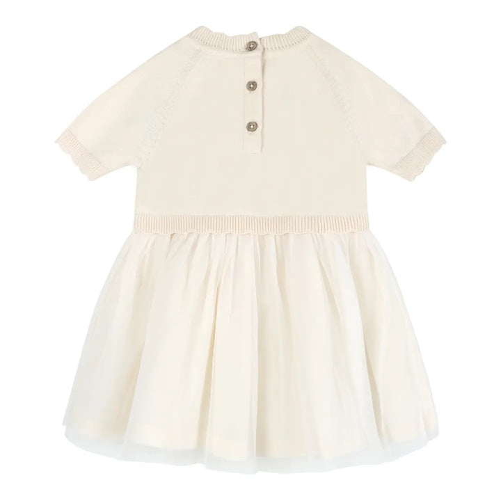 BABY DRESS BIRD FLORAL TUTU NATURAL