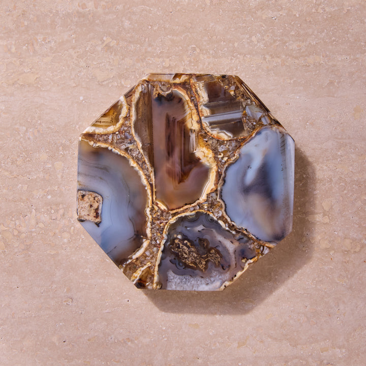S/4 COASTERS AGATE