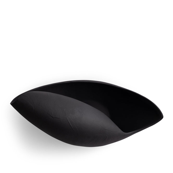 BOWL BLACK CERAMIC FOLD