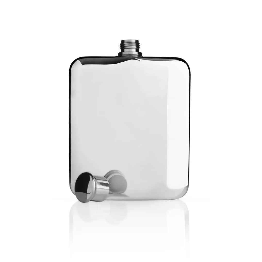 FLASK STAINLESS STEEL POLISHED SILVER