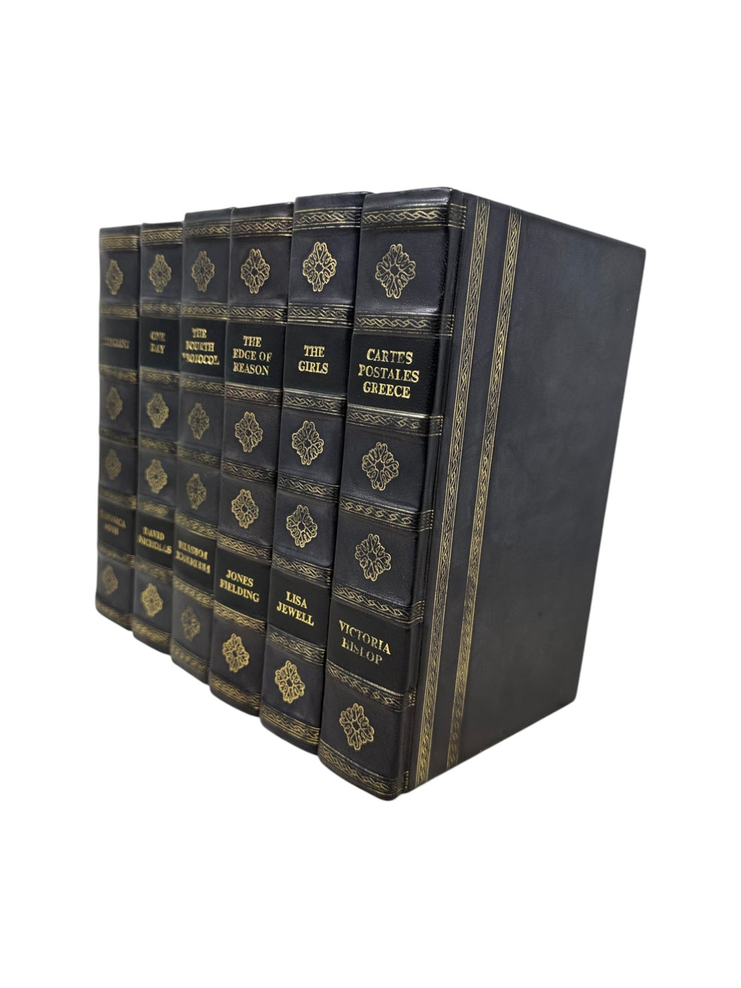 BOOK ENGLISH LEATHER GRAY