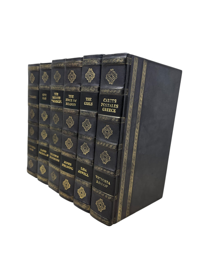 BOOK ENGLISH LEATHER GRAY