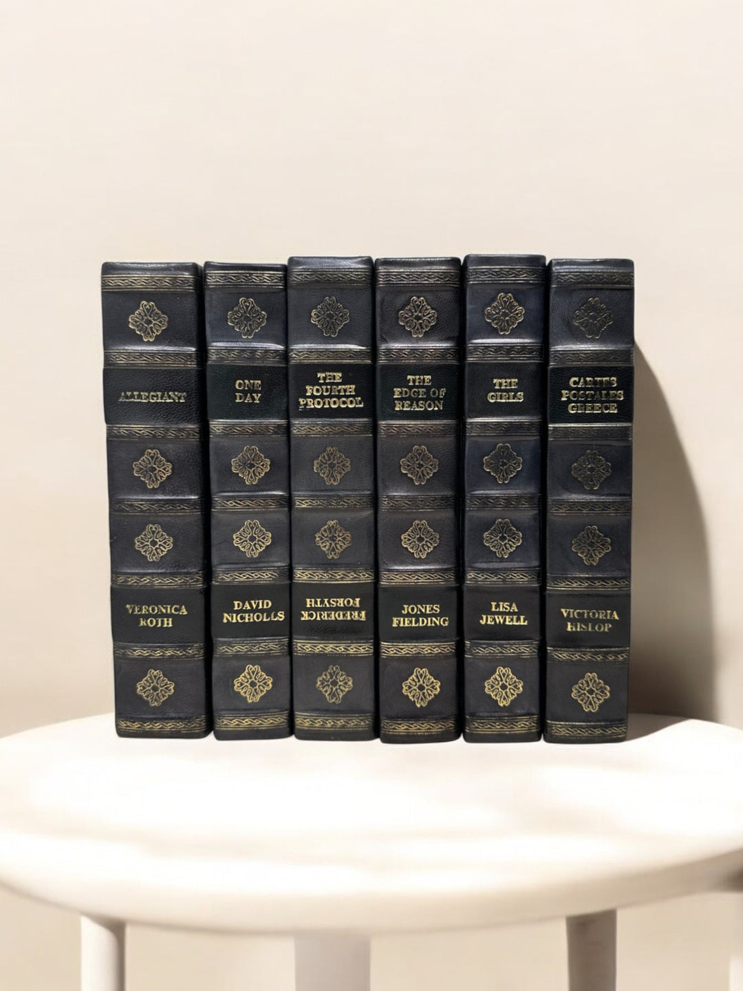 BOOK ENGLISH LEATHER GRAY