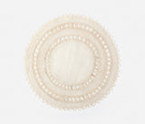 PLACEMAT BLEACHED ABACA SQUARE