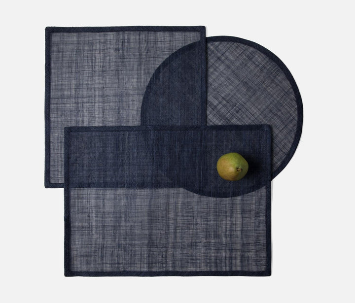 PLACEMAT DARK NAVY ABACA
