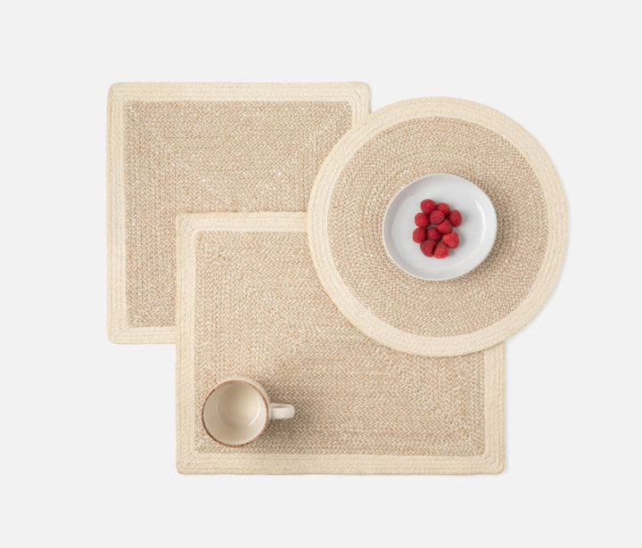 PLACEMAT DARK JUTE/COTTON