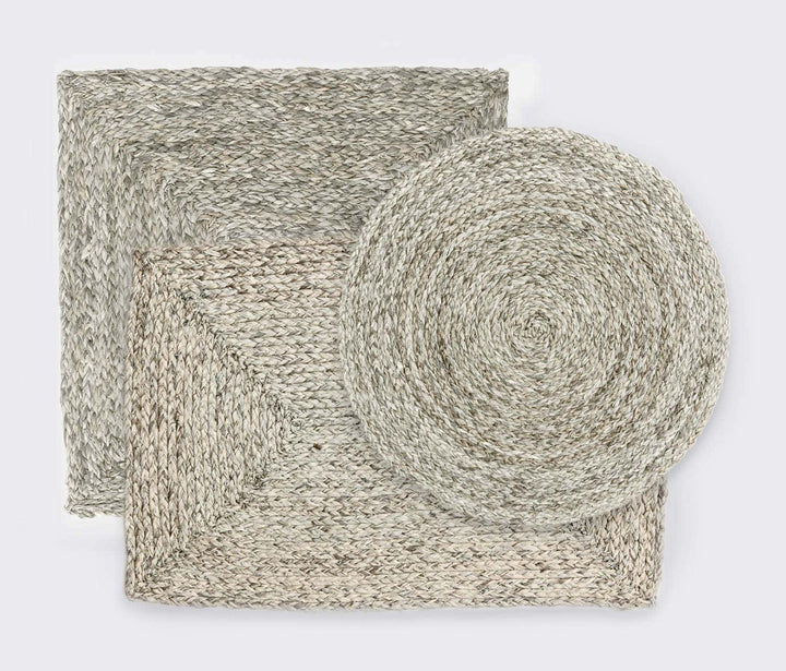 PLACEMAT MIXED GRAY RAFFIA