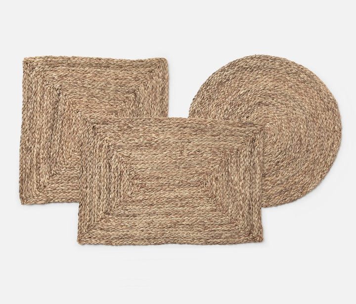 PLACEMAT MIXED TAUPE RAFFIA