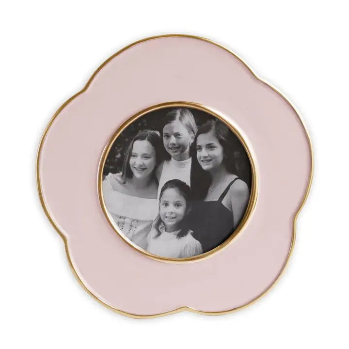 FRAME PHOTO FLORAL PINK 4''
