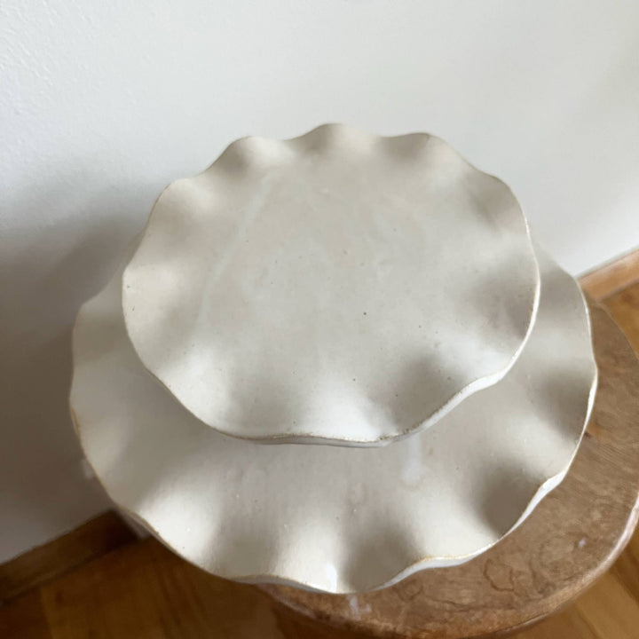 CAKE PLATE RUFFLE EDGE
